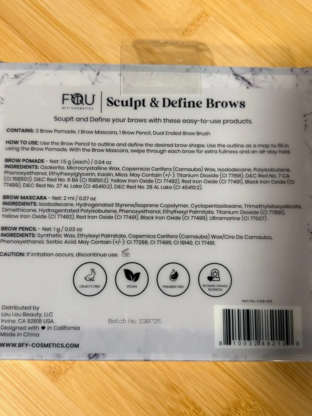 Beauty Sculpt Define Brows Kit - Neutral Shades Makeup BUNDLE SAVE ON SHIPPING